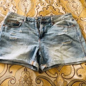 Denim Distressed Shorts!